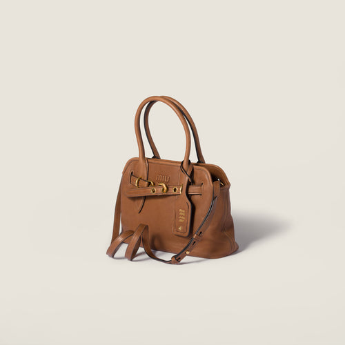 Aventure nappa leather bag - Oak