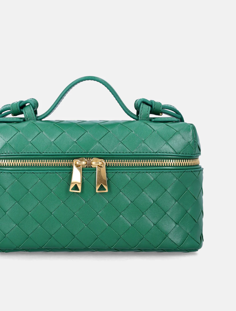 BV Bang Bang vanity case in Intrecciato leather - Green